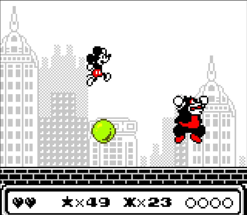 Mickey's Dangerous Chase - геймплей игры Game Boy